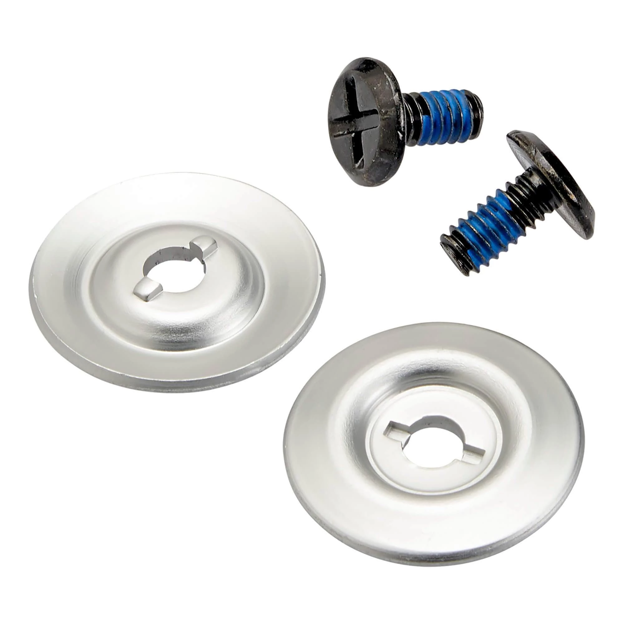 Biltwell Helmet Hardware Kit - Black Screw / Silver Baseplate 1 Biltwell Helmet Hardware Kit - Black Screw / Silver Baseplate