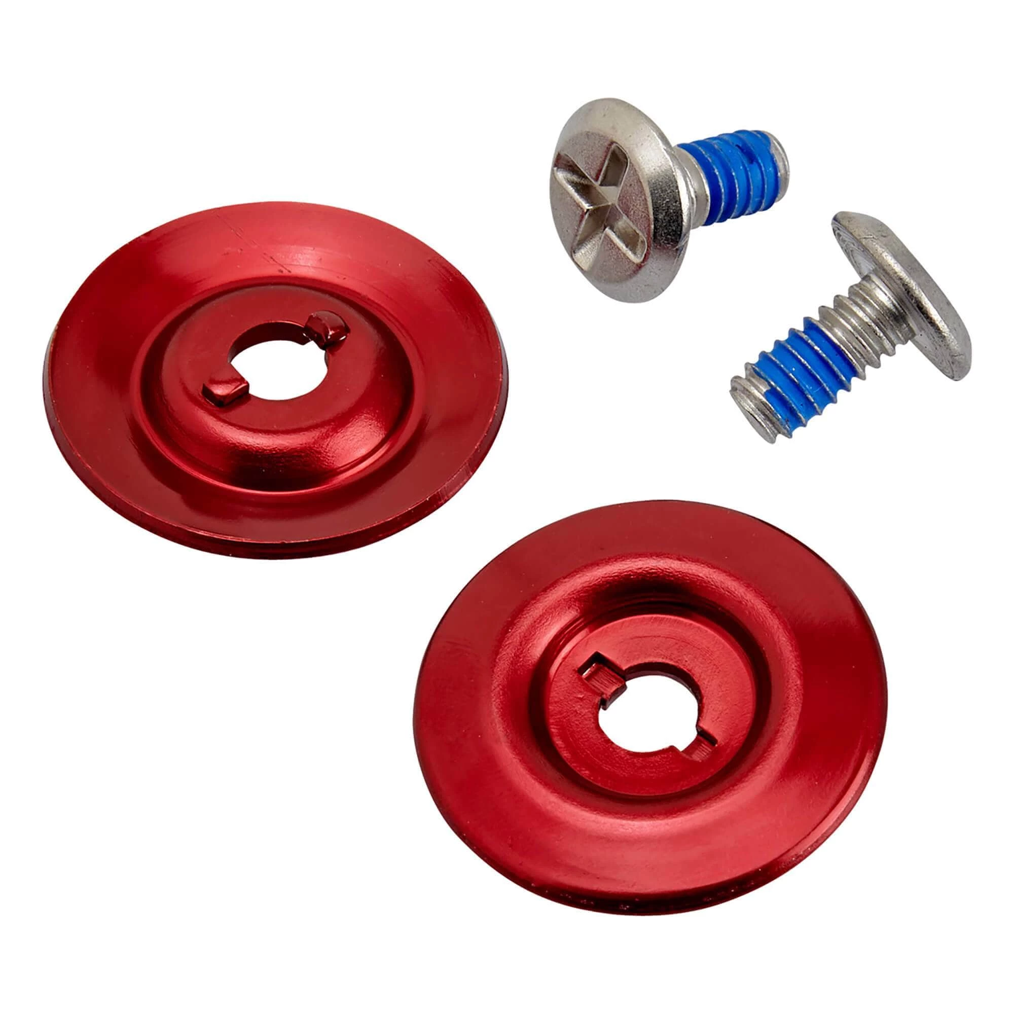 Biltwell Helmet Hardware Kit - SS Screw / Red Baseplate 1 Biltwell Helmet Hardware Kit - SS Screw / Red Baseplate