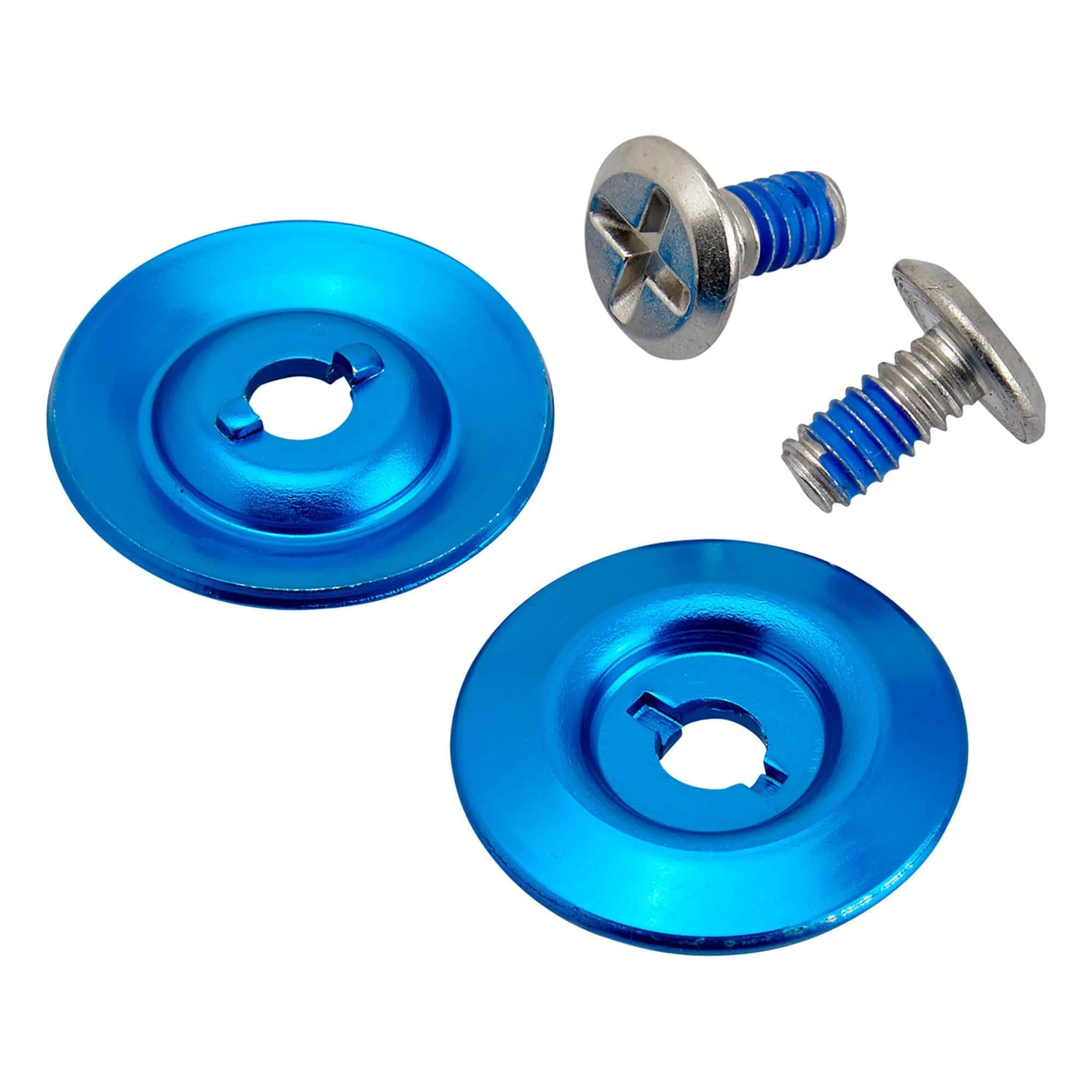 Biltwell Helmet Hardware Kit - SS Screw / Blue Baseplate 1 Biltwell Helmet Hardware Kit - SS Screw / Blue Baseplate