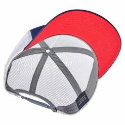 Biltwell Standard Snap Back Hat - Red/White/Blue -Biltwell Shop 013149 Biltwell Snapback Hat Standard Red White Blue 5