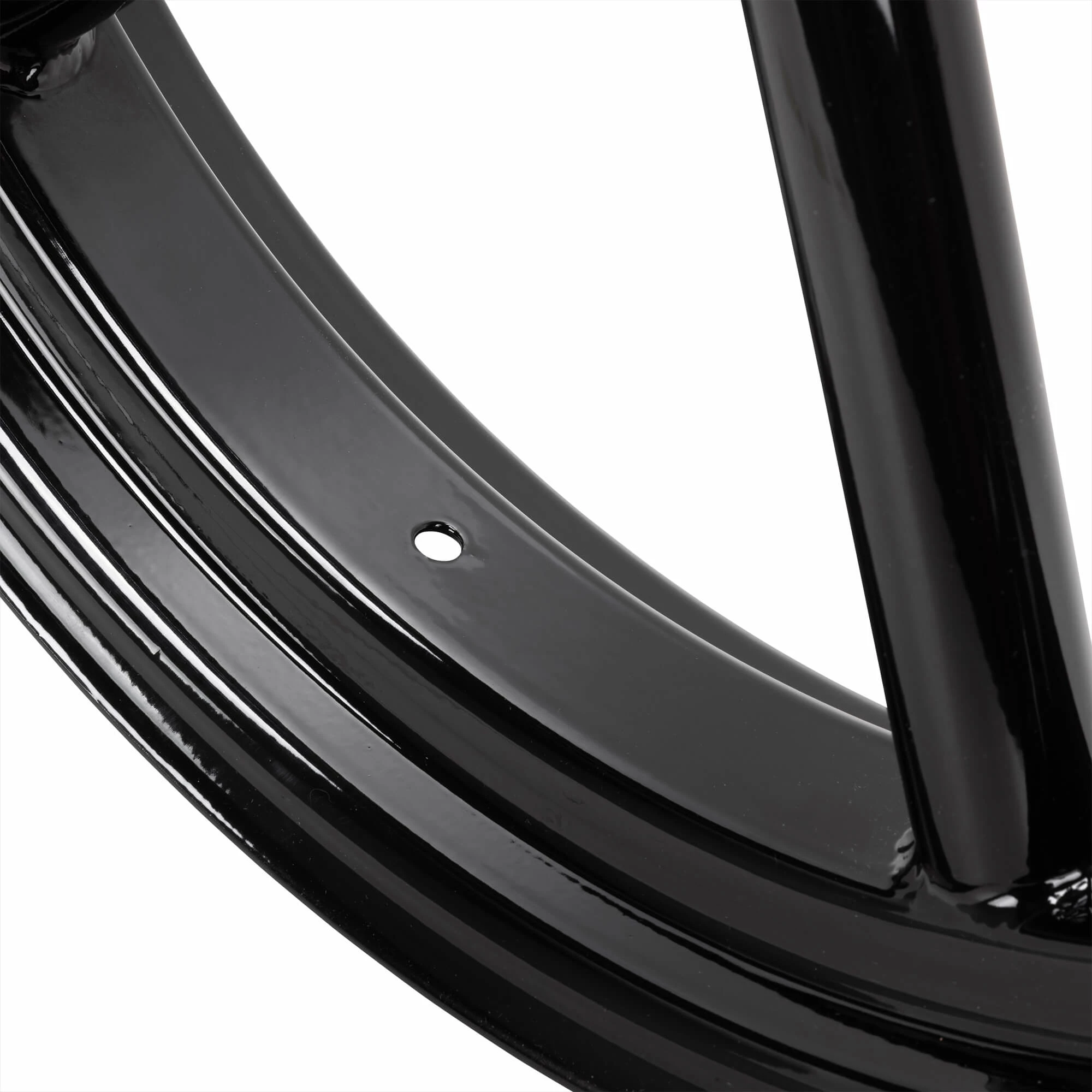 Led Sled Customs Round Spoke Invader 18 X 3.5 Dual Flange Rear Wheel - Gloss Black 5 Led Sled Customs Round Spoke Invader 18 X 3.5 Dual Flange Rear Wheel - Gloss Black - Image 5