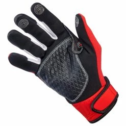 Biltwell Baja Gloves - Red -Biltwell Shop 013223 Biltwell Baja Gloves Red 3