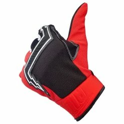 Biltwell Baja Gloves - Red -Biltwell Shop 013223 Biltwell Baja Gloves Red 4