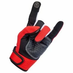 Biltwell Baja Gloves - Red -Biltwell Shop 013223 Biltwell Baja Gloves Red 7