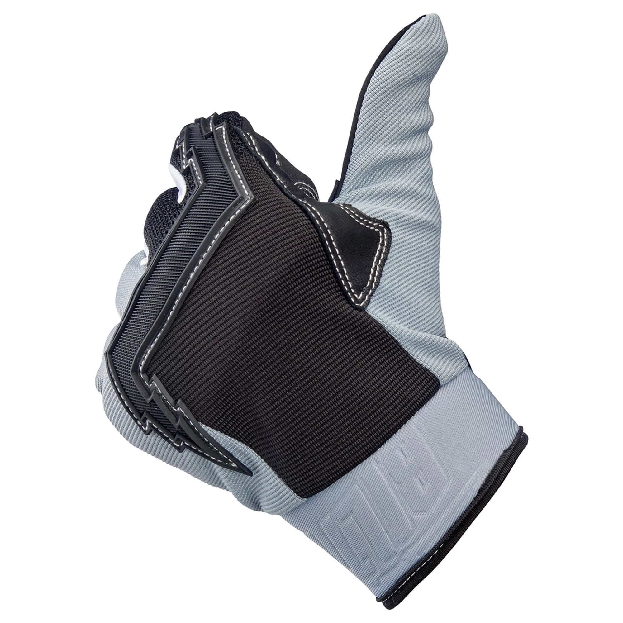 Biltwell Baja Gloves - Grey 5 Biltwell Baja Gloves - Grey - Image 5