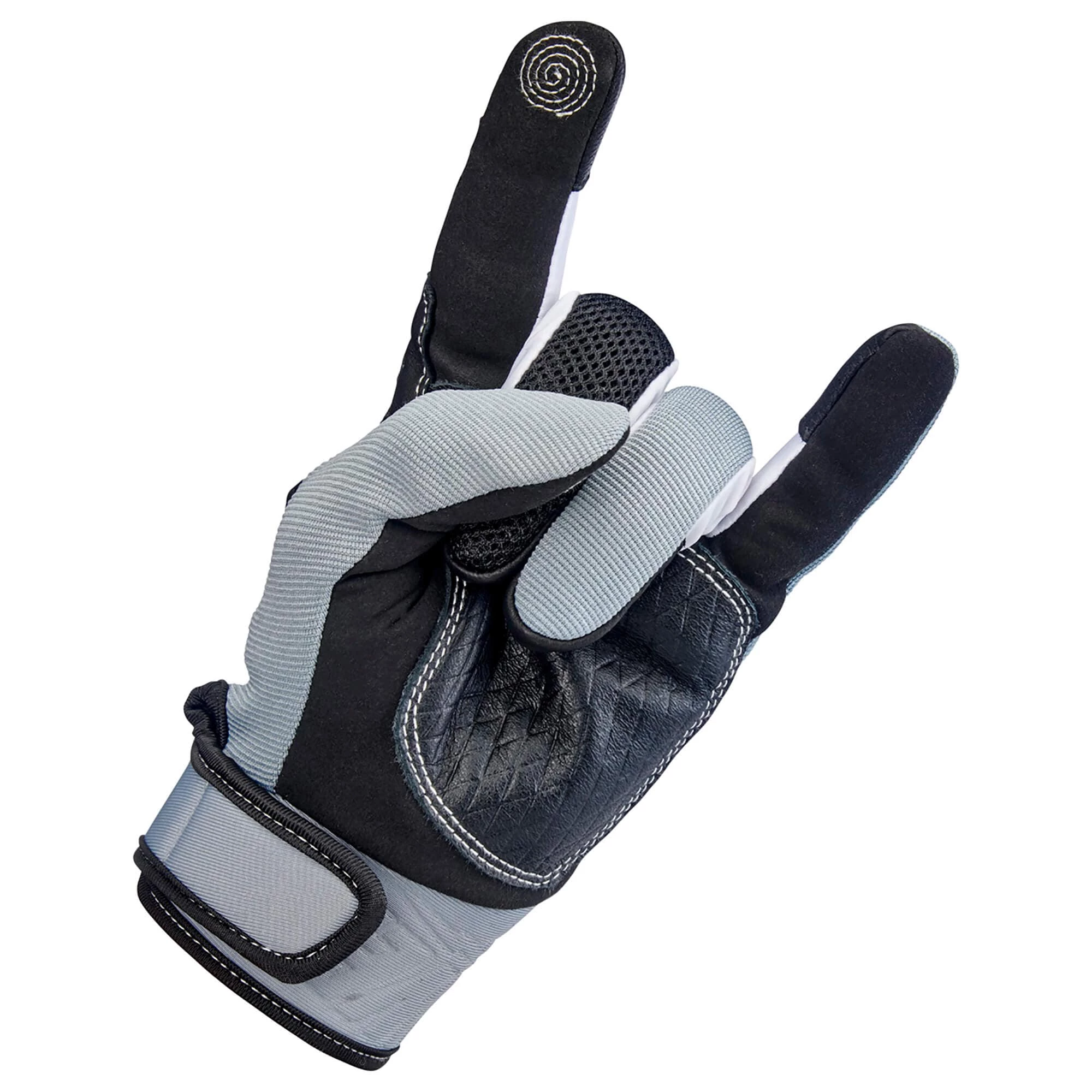 Biltwell Baja Gloves - Grey 8 Biltwell Baja Gloves - Grey - Image 8