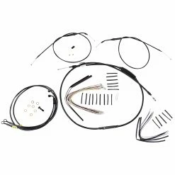 Burly Brand Complete Handlebar Cable/Brake Line Kit For 14" T-Bar Handlebars 08-11 FXDF