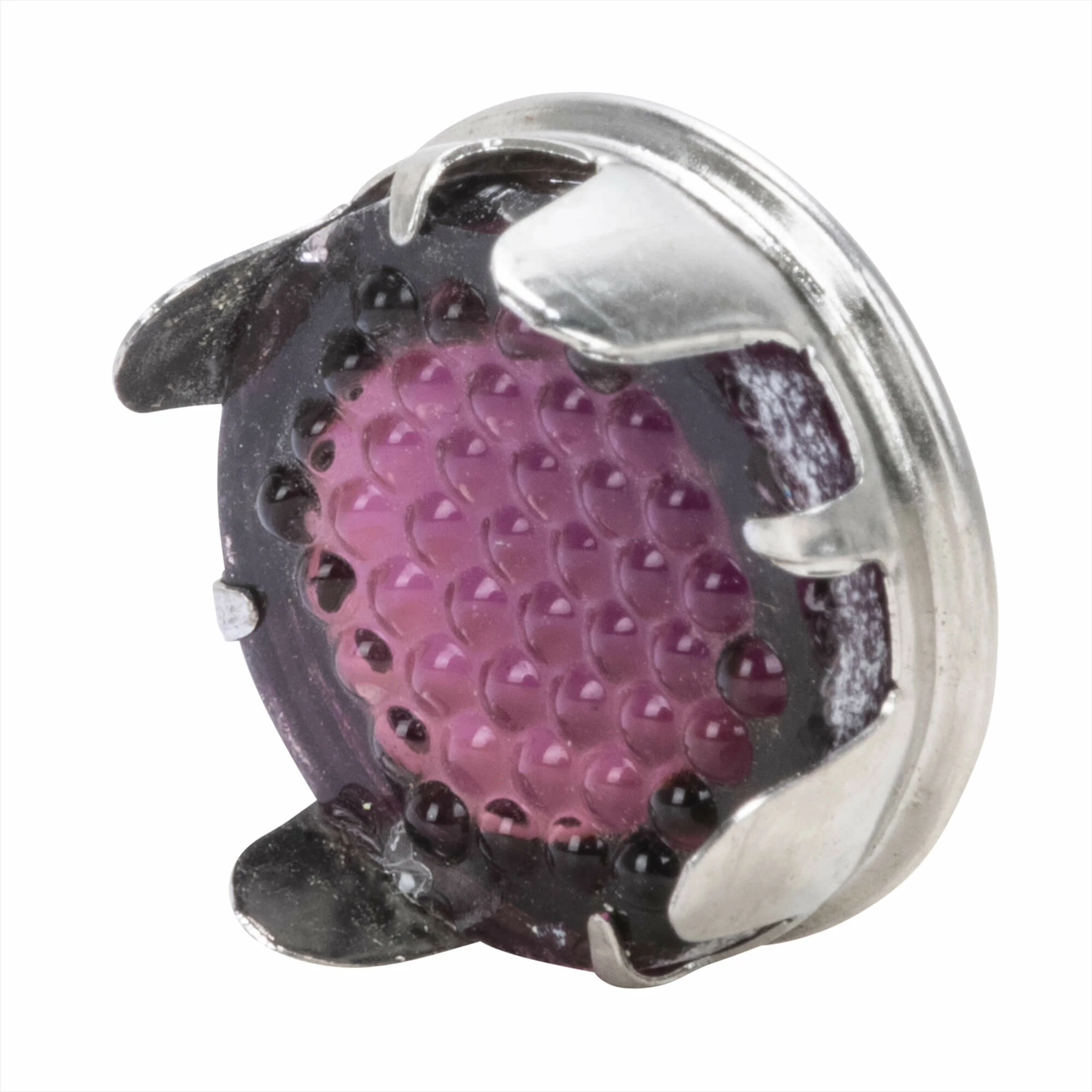 Red Fox Enterprises Smooth Cut Glass Dot - Purple 2 Red Fox Enterprises Smooth Cut Glass Dot - Purple - Image 2