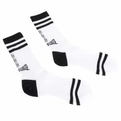 Mooneyes MOON Equipped 6 Iron Cross Socks - White -Biltwell Shop 013531 Mooneyes MOONEquipped6IronCrossSocks White 3