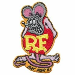 Mooneyes Rat Fink Patch - Pink