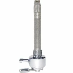 Pingel 3/8 Inch NPT Power-Flo Petcock - Round Body - Chrome - Forward