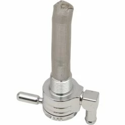 Golan Products Inc. 3/8 Inch NPT Click-Slick Petcock - Round Body - Chrome - Downward