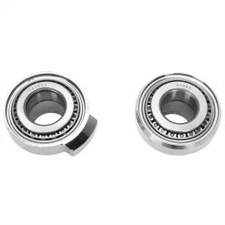 V-Twin Manufacturing Chrome Fork Neck Cup Kit With Fork Stops For Harley-Davidson Big Twins -Biltwell Shop 013768 V Twin ChromeForkNeckCupKitwithForkStopsforHarley DavidsonBigTwins 3