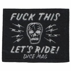 DiCE Magazine FTLR Skull Chain Stitched Patch