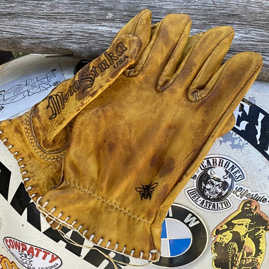 MotoStuka Womens Shanks Gloves - Honeybee 13 MotoStuka Womens Shanks Gloves - Honeybee - Image 13