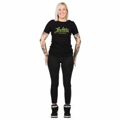 Lowbrow Customs Women's Lightning Logo T-Shirt -Biltwell Shop 014101 Lowbrow Customs Womens lightning Logo T shirt 1