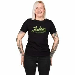 Lowbrow Customs Women's Lightning Logo T-Shirt -Biltwell Shop 014101 Lowbrow Customs Womens lightning Logo T shirt 2