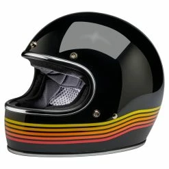 Biltwell Gringo DOT/ECE Approved Full Face Helmet - Gloss Black Spectrum