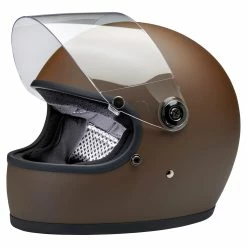 Biltwell Gringo S DOT/ECE Approved Full Face Helmet - Flat Chocolate -Biltwell Shop 014236 Biltwell GringoSDOTECEApprovedFullFaceHelmet FlatChocolate 2