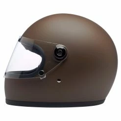 Biltwell Gringo S DOT/ECE Approved Full Face Helmet - Flat Chocolate -Biltwell Shop 014236 Biltwell GringoSDOTECEApprovedFullFaceHelmet FlatChocolate 3