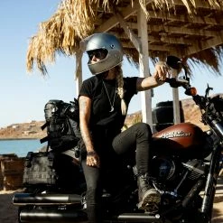 Biltwell Gringo S DOT/ECE Approved Full Face Helmet - Metallic Sterling -Biltwell Shop 014238 Biltwell GringoSDOTECEApprovedFullFaceHelmet MetallicSterling 10