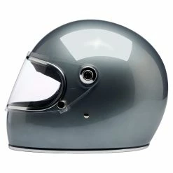 Biltwell Gringo S DOT/ECE Approved Full Face Helmet - Metallic Sterling -Biltwell Shop 014238 Biltwell GringoSDOTECEApprovedFullFaceHelmet MetallicSterling 3