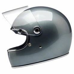 Biltwell Gringo S DOT/ECE Approved Full Face Helmet - Metallic Sterling -Biltwell Shop 014238 Biltwell GringoSDOTECEApprovedFullFaceHelmet MetallicSterling 5