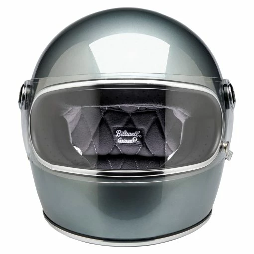 Biltwell Gringo S DOT/ECE Approved Full Face Helmet Metallic Sterling