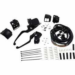 DRAG Specialties Brake/Mechanical Clutch Controls Kit With Switches - Black - Single Disc 1996-11 Harley-Davidson FXD/FXDWG 96-03 XL 96-07 FLHR 96-10 FXST/FLST