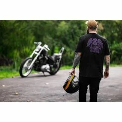 Lowbrow Customs Winged Skull T-Shirt -Biltwell Shop 014581 LowbrowCustoms WingedSkullT shirt 1