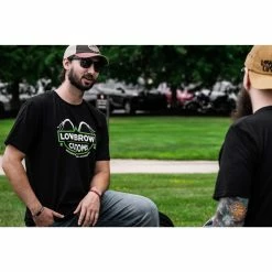 Lowbrow Customs Bar And Shield T-Shirt -Biltwell Shop 014584 LowbrowCustoms LowbrowCustomsBarandSheildT shirt 2