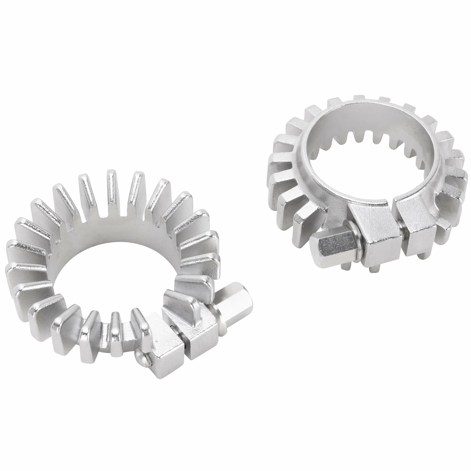 British Standard Stainless Steel Finned Exhaust Pipe Clamp 1950-1971 Triumph Unit & Pre-Unit OEM # 70-4501 2 British Standard Stainless Steel Finned Exhaust Pipe Clamp 1950-1971 Triumph Unit & Pre-Unit OEM # 70-4501 - Image 2