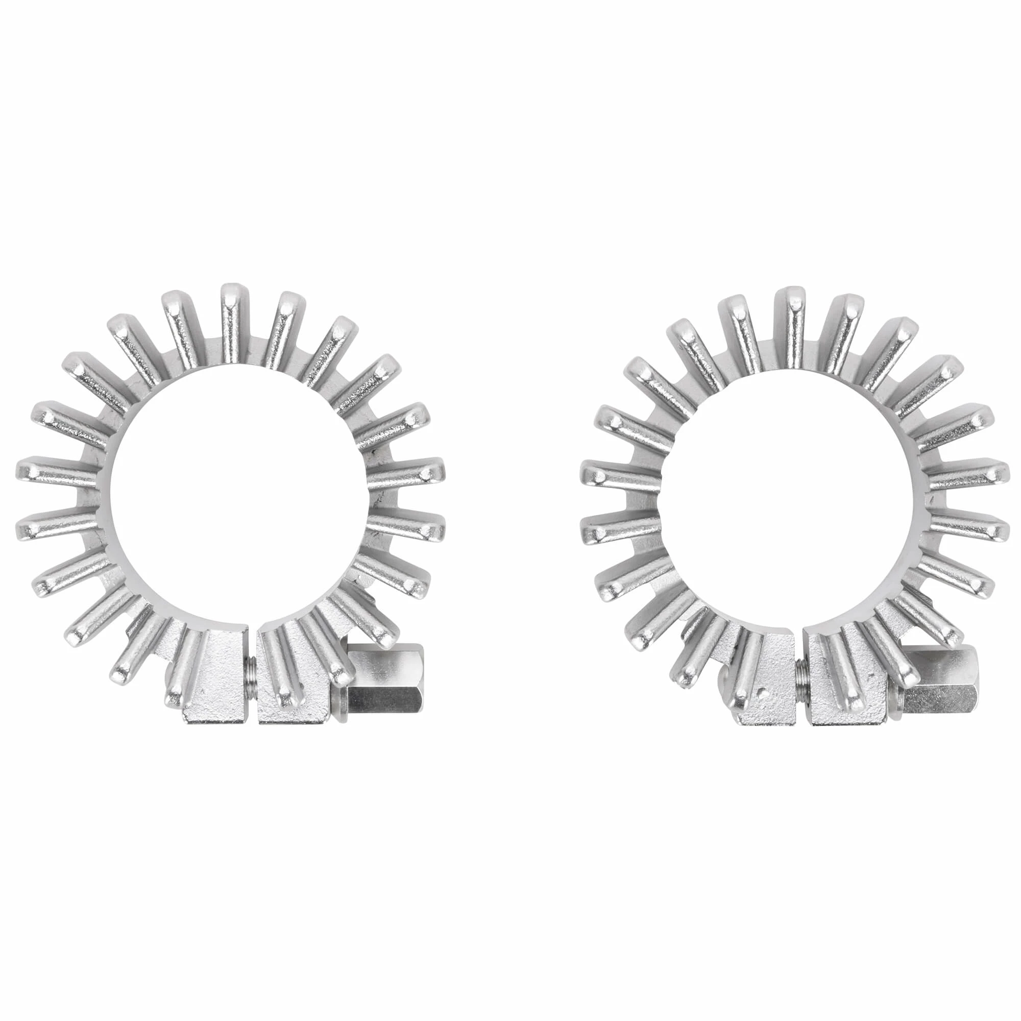 British Standard Stainless Steel Finned Exhaust Pipe Clamp 1950-1971 Triumph Unit & Pre-Unit OEM # 70-4501 3 British Standard Stainless Steel Finned Exhaust Pipe Clamp 1950-1971 Triumph Unit & Pre-Unit OEM # 70-4501 - Image 3