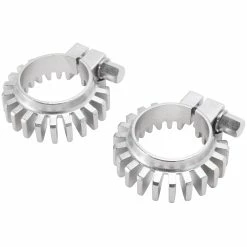 British Standard Stainless Steel Finned Exhaust Pipe Clamp 1950-1971 Triumph Unit & Pre-Unit OEM # 70-4501