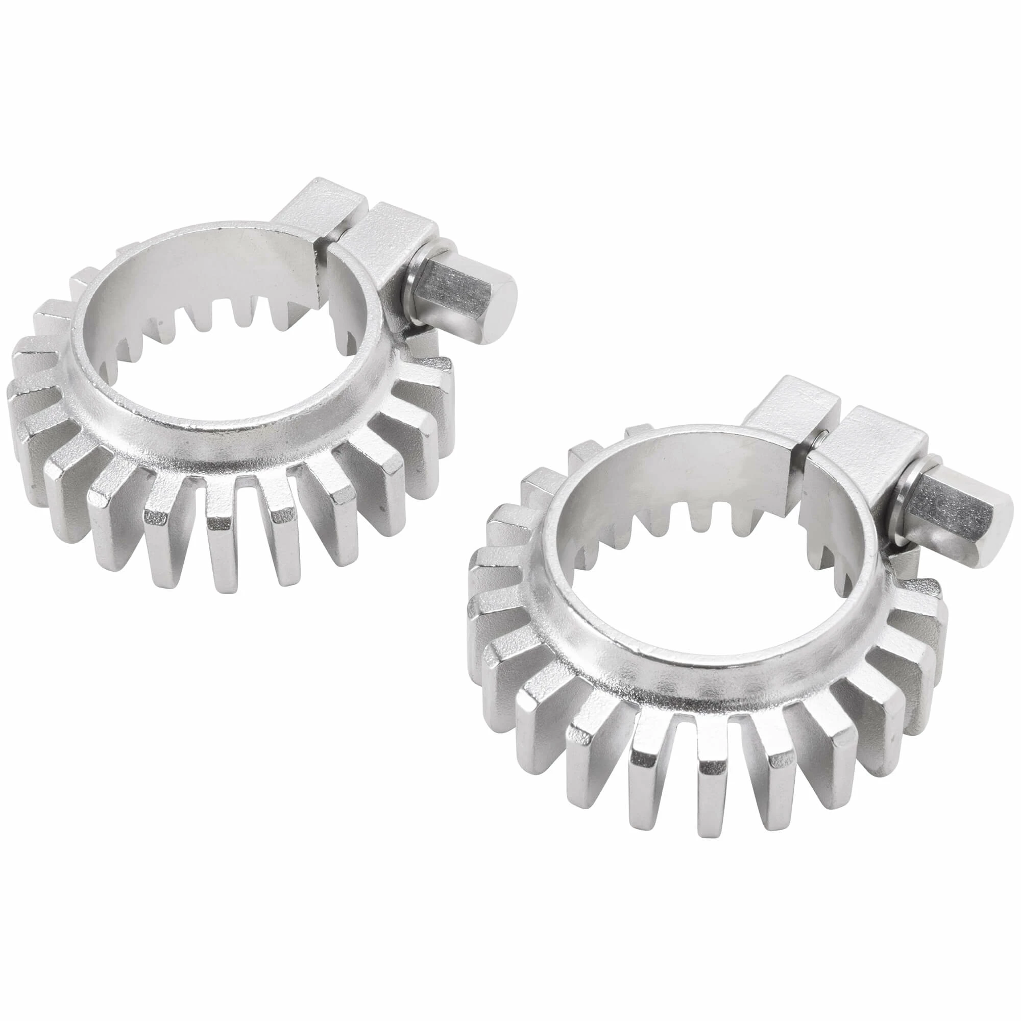 British Standard Stainless Steel Finned Exhaust Pipe Clamp 1950-1971 Triumph Unit & Pre-Unit OEM # 70-4501 1 British Standard Stainless Steel Finned Exhaust Pipe Clamp 1950-1971 Triumph Unit & Pre-Unit OEM # 70-4501