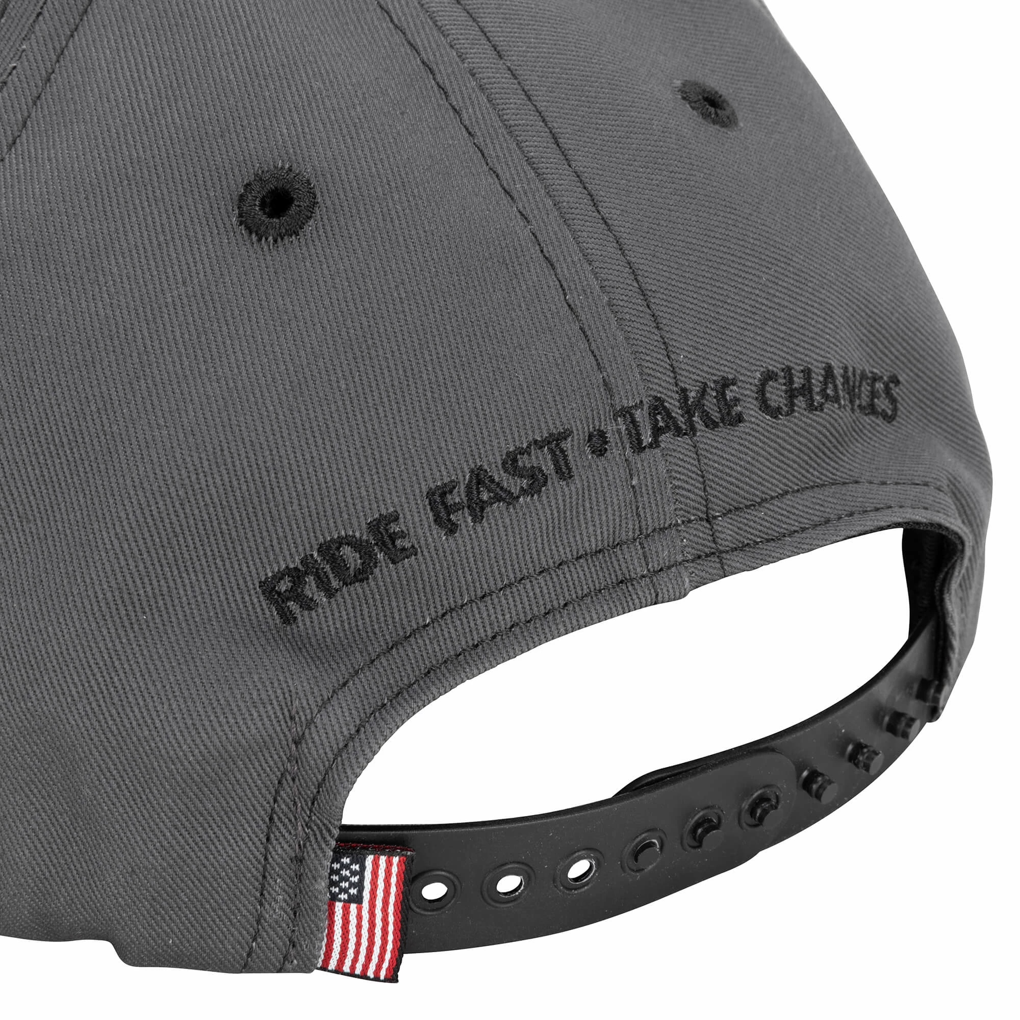 Lowbrow Customs Ride Fast Take Chances Premium Snap Back Hat - USA Made 3 Lowbrow Customs Ride Fast Take Chances Premium Snap Back Hat - USA Made - Image 3