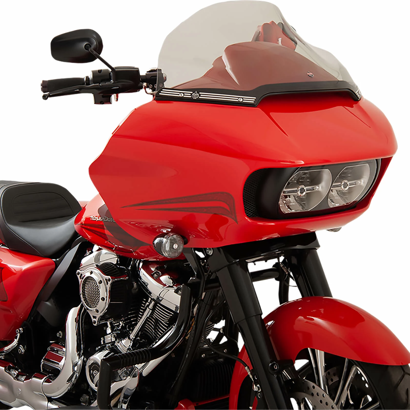 Klock Werks Sport Flare Windshield - 14 Inch - Tint - 2015-Up Harley-Davidson FLTR Models 2 Klock Werks Sport Flare Windshield - 14 Inch - Tint - 2015-Up Harley-Davidson FLTR Models - Image 2