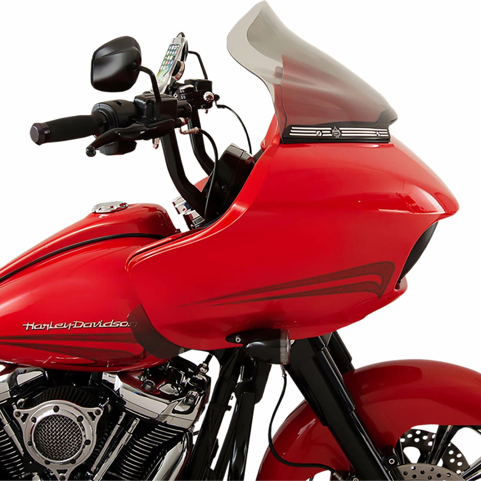 Klock Werks Sport Flare Windshield - 14 Inch - Tint - 2015-Up Harley-Davidson FLTR Models 1 Klock Werks Sport Flare Windshield - 14 Inch - Tint - 2015-Up Harley-Davidson FLTR Models
