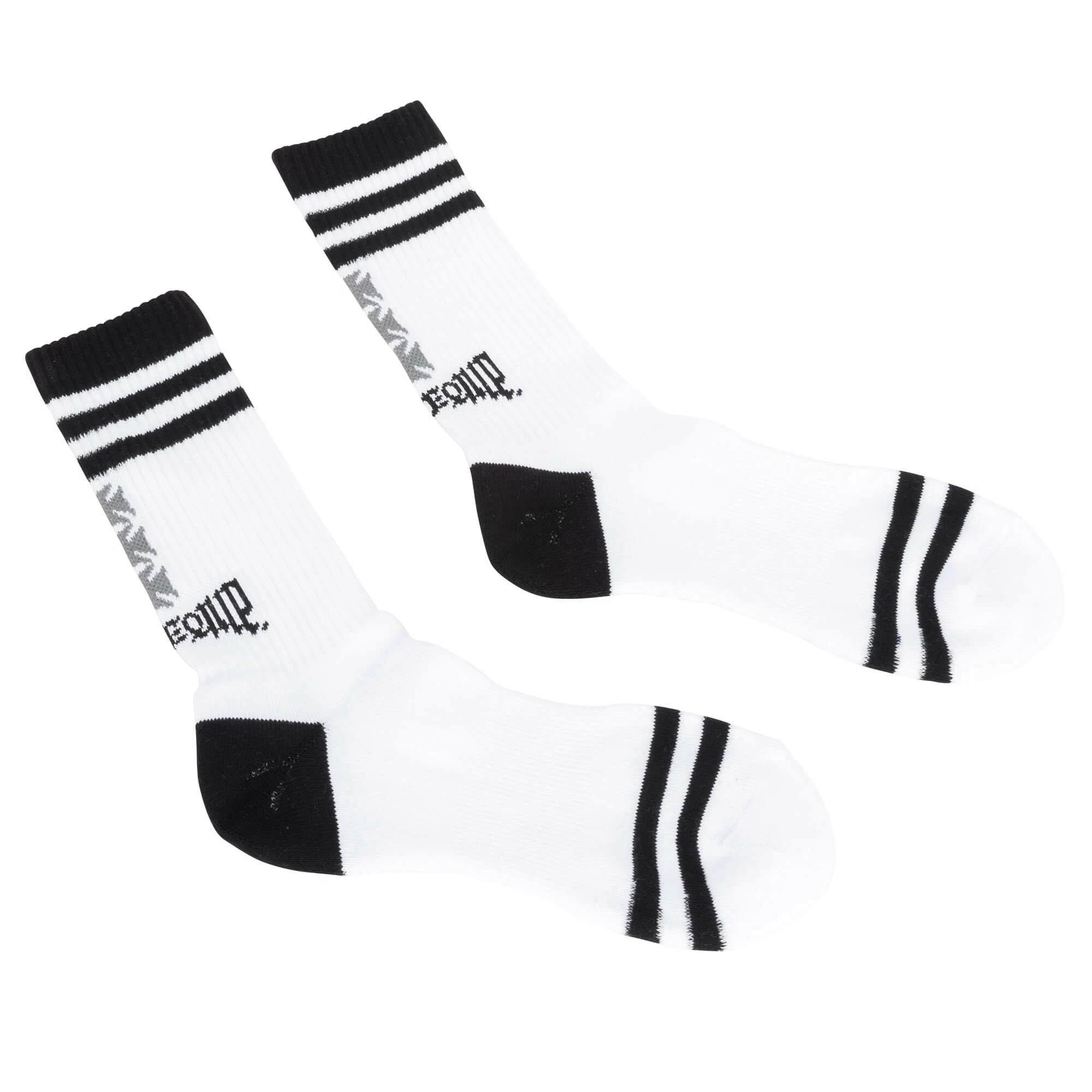 Mooneyes MOON Equipped 3 Iron Cross Reflector Socks - White 2 Mooneyes MOON Equipped 3 Iron Cross Reflector Socks - White - Image 2