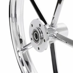 Led Sled Customs Square Spoke Invader 21 X 2.15 Narrow Flange Front Wheel - Chrome 8 Led Sled Customs Square Spoke Invader 21 X 2.15 Narrow Flange Front Wheel - Chrome -Biltwell Shop 014995 LedSledCustoms SquareSpokeInvader21x2 15NarrowFlangeFrontWheel Chrome 4