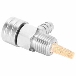 Prism Supply Co. 1/4 Inch NPT 90 Degree Petcock - Stainless Steel -Biltwell Shop 015057 PrismSupplyCo 1 4inchNPT90DegreePetcock StainlessSteel 3