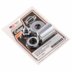 Colony #2038-4 Rear Axle Nut Spacer Kit Smooth Chrome Harley Dyna 2000-05