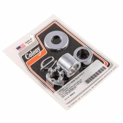 Colony #2040-4 Rear Axle Nut Spacer Kit Chrome Smooth Harley XL 2000-03
