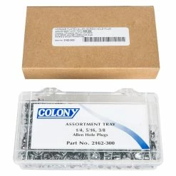 Colony #2162-300 Chrome Plated Allen Bolt Hole Plug Assortment 1/4, 5/16, 3/8 Inch - 100 Pieces Each Size 5 Colony #2162-300 Chrome Plated Allen Bolt Hole Plug Assortment 1/4, 5/16, 3/8 Inch - 100 Pieces Each Size -Biltwell Shop 2162 300 colony chrome plated allen screw hole plug assortment with tray