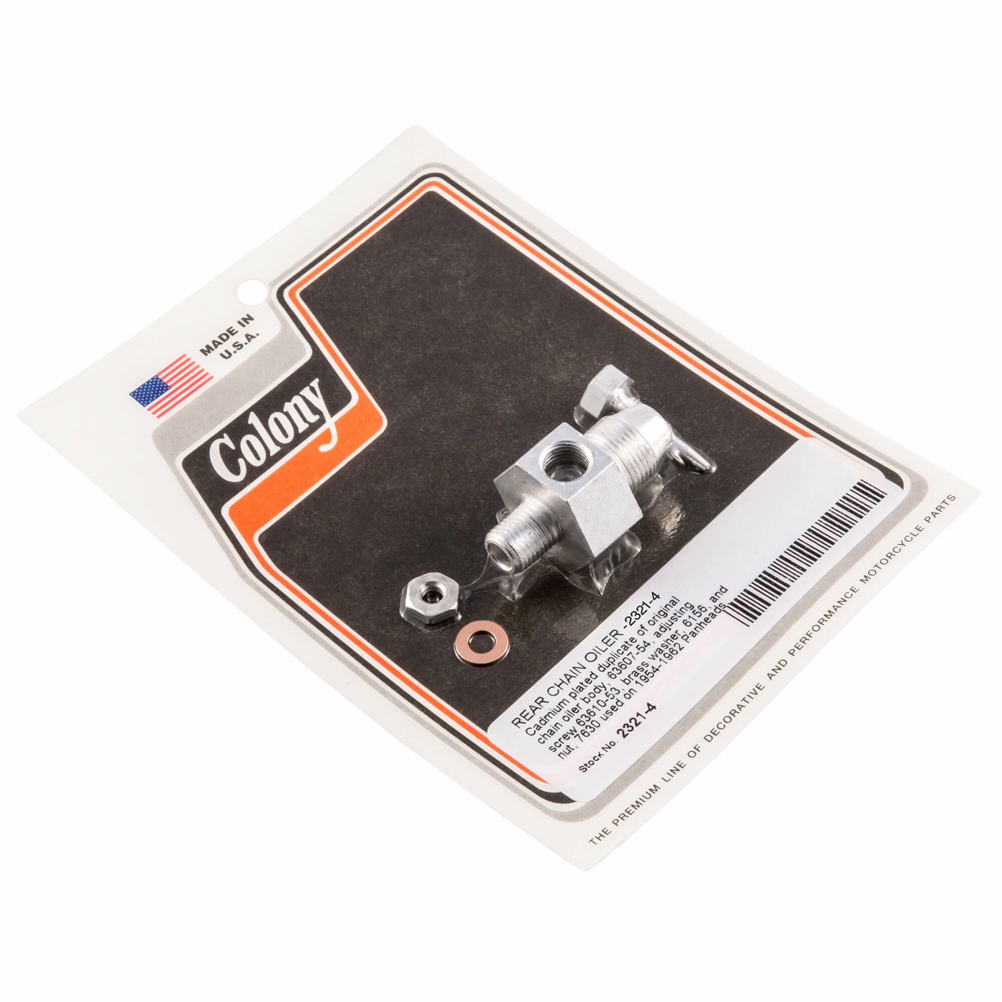 Colony #2321-4 Rear Chain Oiler CAD Harley Panhead 54-62 1 Colony #2321-4 Rear Chain Oiler CAD Harley Panhead 54-62