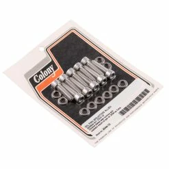 Colony #2344-10 Oil Pan Mounting Chrome Allen Screw Kit Harley Dyna 06-up