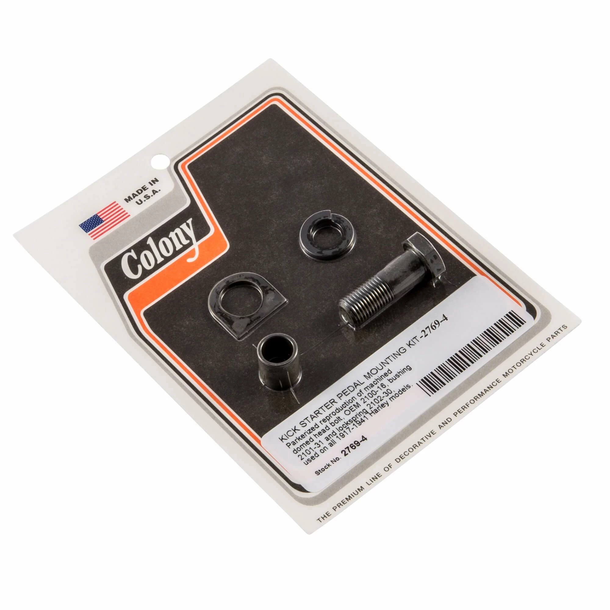Colony #2769-4 Kick Starter Pedal Mounting Kit Parkerized Harley-Davidson 1917-1941 1 Colony #2769-4 Kick Starter Pedal Mounting Kit Parkerized Harley-Davidson 1917-1941
