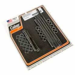 Colony #3010-34 Parkerized Stock Fastener Motor Case Kit Harley Flathead 1936-39