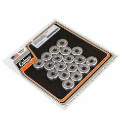 Colony #7710-18 Head Bolt Washer Kit CAD Plated Fits 1940-47 H-D 45's, 75's & 80's With Aluminum Heads