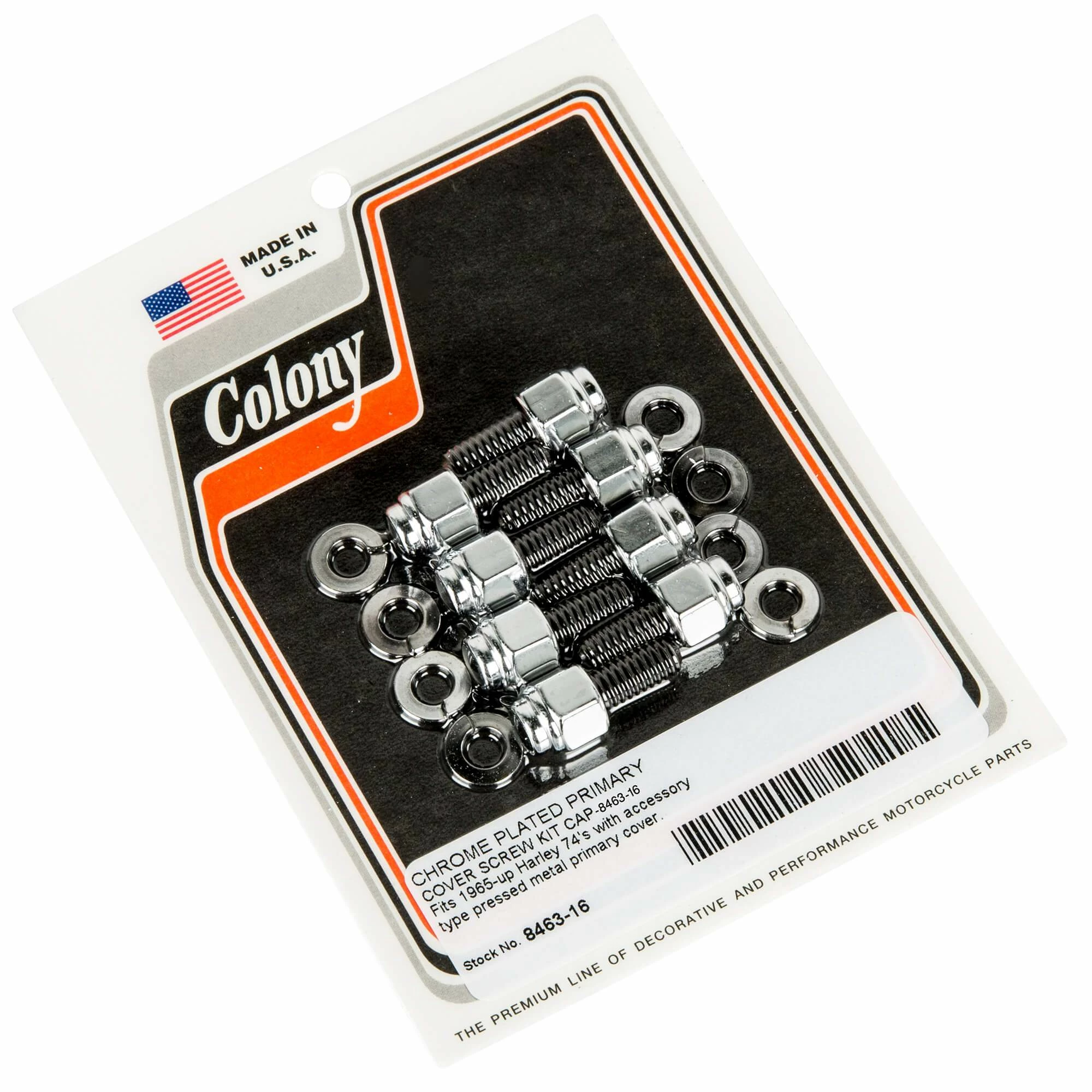 Colony #8463-16 Primary Cover Cap Screw Kit Harley 65-up 74s 1 Colony #8463-16 Primary Cover Cap Screw Kit Harley 65-up 74s